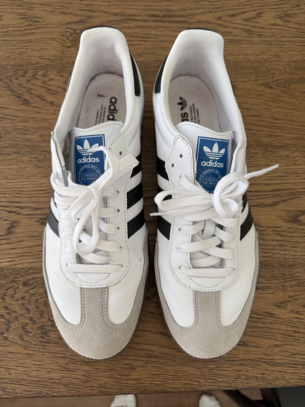 Adidas White & Black Samba OG Shoes - Picture 3 of 3
